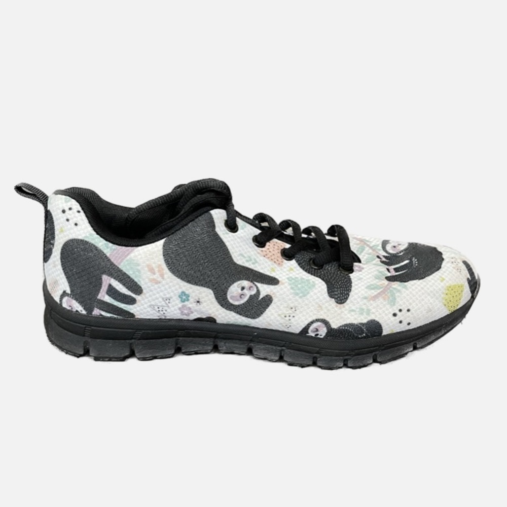 Lazy Shoes 🦥 Unique Sloth Novelty Print Sneakers size Men's 7 Womens 9 Unisex